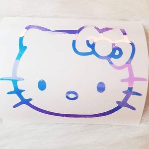 Hello Kitty Holographic Opal Vinyl Decal